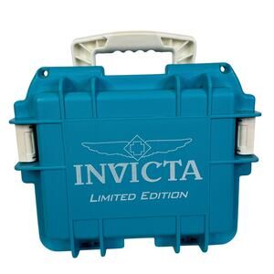 Invicta 3 Slot Blue Limited Edition Watch Storage Dive Hard Case